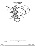 OVEN LINER Diagram and Parts List for BES750WB0  Roper Range