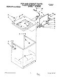 TOP AND CABINET, LIT/OPTIONAL Diagram and Parts List for KAWE665BAL0  KitchenAid Washer