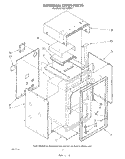 EXTERNAL OVEN Diagram and Parts List for SB100PES1  Whirlpool Range
