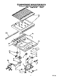 COMPARTMENT SEPARATOR Diagram and Parts List for ET18PKXXG00  Whirlpool Refrigerator