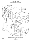 CABINET Diagram and Parts List for RT14DCYVW01  Roper Refrigerator