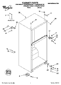 CABINET PARTS Diagram and Parts List for ET6WSKYKT01  Whirlpool Refrigerator