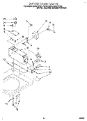 METER CASE Diagram and Parts List for CAP2772BN1  Whirlpool Washer