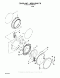 Part Location Diagram of WPW10198417 Whirlpool Door Hinge