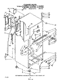 CABINET Diagram and Parts List for ET16ZKYWG01  Whirlpool Refrigerator
