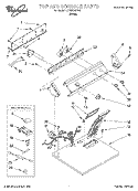 SECTION Diagram and Parts List for LER3634EW2  Whirlpool Dryer