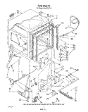TUB , LITERATURE AND OPTIONAL Diagram and Parts List for DU8570XT2  Whirlpool Dishwasher