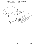TOP GRILLE AND UNIT COVER Diagram and Parts List for KSSS42DBX00  KitchenAid Refrigerator
