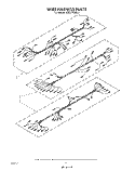 WIRE HARNESS Diagram and Parts List for KEBS176SBL3  KitchenAid Wall Oven