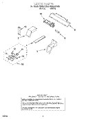 LATCH Diagram and Parts List for KEMI301GBL0  KitchenAid Microwave Oven Combo