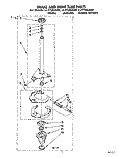 BRAKE AND DRIVE TUBE Diagram and Parts List for LLV7244AW0  Whirlpool Washer