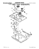 SECTION Diagram and Parts List for KECS100SWH2  KitchenAid Cooktop