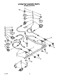 COOKTOP BURNER Diagram and Parts List for SF386PEWW0  Whirlpool Range
