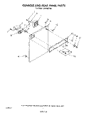 CONSOLE AND REAR PANEL Diagram and Parts List for LC4500XTW0  Whirlpool Washer