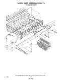 UPPER RACK AND TRACK Diagram and Parts List for KUDS21MS2  KitchenAid Dishwasher