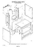 EXTERNAL OVEN Diagram and Parts List for SF3001ERW0  Whirlpool Range
