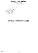 MISCELLANEOUS, OPTIONAL Diagram and Parts List for DU640XTKQ0  Whirlpool Dishwasher