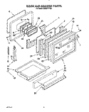 Part Location Diagram of 4371344 Whirlpool Liner, Door