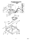 MACHINE BASE Diagram and Parts List for 4XLA87W92AN2  Whirlpool Washer