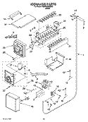 ICEMAKER PARTS Diagram and Parts List for KSSO42QMB03  KitchenAid Refrigerator