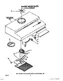 SECTION Diagram and Parts List for RH2036XLW1  Whirlpool Range Hood