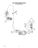 FILL AND OVERFILL Diagram and Parts List for KUDA22SWWH1  KitchenAid Dishwasher