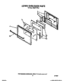 LOWER OVEN DOOR Diagram and Parts List for KEBI271WBL0  KitchenAid Wall Oven
