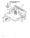 DOOR AND LATCH Diagram and Parts List for KUDS220T2  KitchenAid Dishwasher