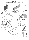 UNIT PARTS Diagram and Parts List for GR9SHKXMT00  Whirlpool Refrigerator