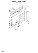 INSTALLATION Diagram and Parts List for CAR21CSL0  Crosley Air Conditioner