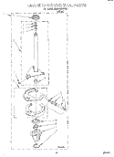 BRAKE AND DRIVE TUBE Diagram and Parts List for 3MAS4132FW0  Whirlpool Washer