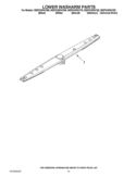 LOWER WASHARM PARTS Diagram and Parts List for WDF510PAYT6  Whirlpool Dishwasher