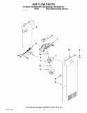 AIR FLOW PARTS Diagram and Parts List for WSF26D2EXW01  Whirlpool Refrigerator