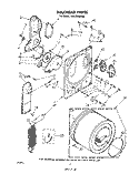 SECTION Diagram and Parts List for LE4935XMW0  Whirlpool Dryer