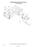 OVEN DOOR AND LATCH Diagram and Parts List for MW3200XS0  Whirlpool Microwave