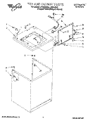 TOP AND CABINET, LIT/OPTIONAL Diagram and Parts List for LST9355BQ1  Whirlpool Washer