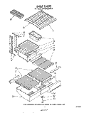 SHELF Diagram and Parts List for ET18AKXLWR0  Whirlpool Refrigerator