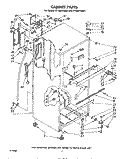 CABINET Diagram and Parts List for ET18JKYSW01  Whirlpool Refrigerator