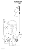 PUMP PARTS, OPTIONAL PARTS (NOT INCLUDED) Diagram and Parts List for WTW6400SW3  Whirlpool Washer