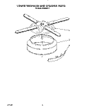 LOWER WASHARM AND STRAINER Diagram and Parts List for KUDB220T2  KitchenAid Dishwasher