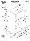 CABINET PARTS Diagram and Parts List for ET9CHKXKB04  Whirlpool Refrigerator