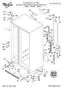 CABINET Diagram and Parts List for ED20DFXEB00  Whirlpool Refrigerator