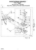 8318272 BURNER ASSEMBLY, OPTIONAL PARTS (NOT INCLUDED) Diagram and Parts List for CGDS563RQ0  Crosley Dryer