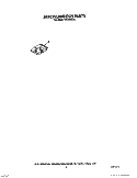 MISCELLANEOUS, LIT/OPTIONAL Diagram and Parts List for WU1000X0  Roper Dishwasher