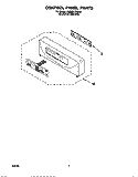 CONTROL PANEL, LITERATURE Diagram and Parts List for KEMS377DBS4  KitchenAid Microwave Oven Combo