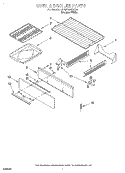 OVEN AND BROILER Diagram and Parts List for FGP335EQ0  Roper Range