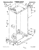 CABINET Diagram and Parts List for KSSS42DBX00  KitchenAid Refrigerator