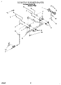 COOKTOP BURNER Diagram and Parts List for SF365BEYQ5  Whirlpool Range