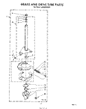 BRAKE AND DRIVE TUB Diagram and Parts List for LA5460XPW3  Whirlpool Washer