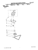 MOTOR AND DRIVE, LITERATURE Diagram and Parts List for GX900QPLB0  Whirlpool Trash Compactor
